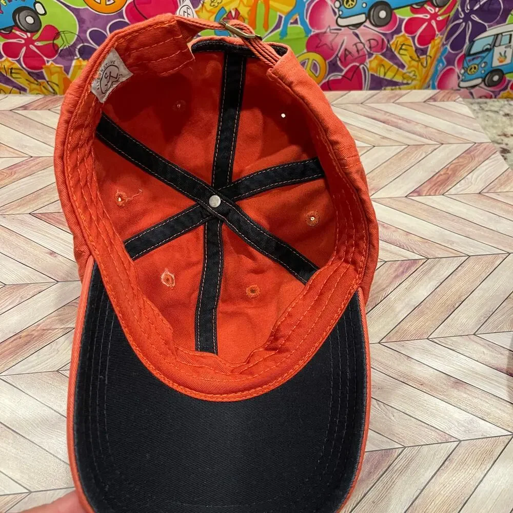 Alternative Happy Camper Orange Trucker Adjustable Hat (Pre-owned)
